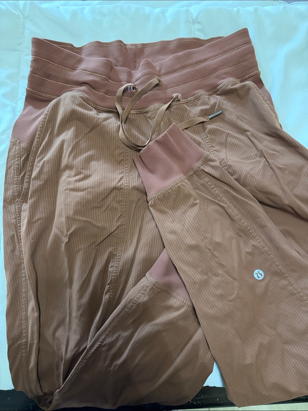 lululemon athletica Ribbed Waist Brown Track Joggers